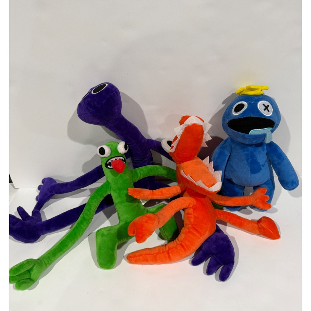 Rainbow Friends Roblox Plush Stuffed Toy Kids Monsters Lot of 4